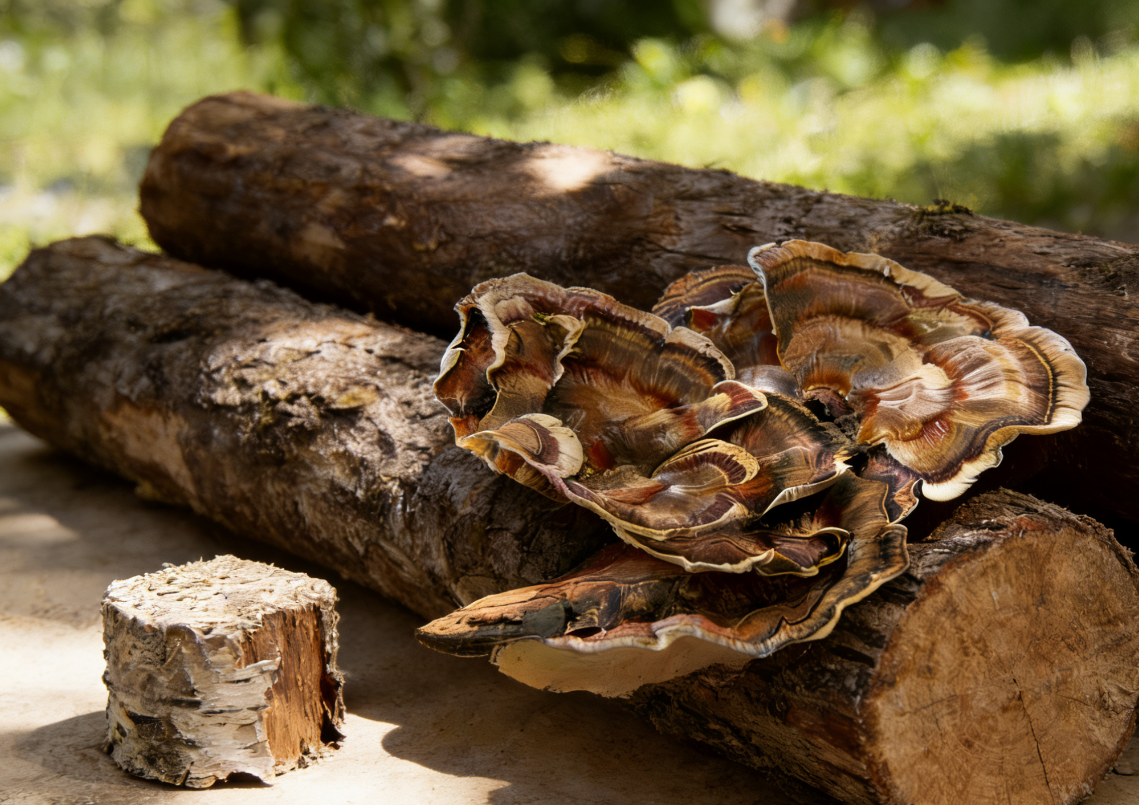 choosing the best log for turkey tail mushrooms